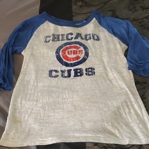 Chicago Cubs Burnout Shirt